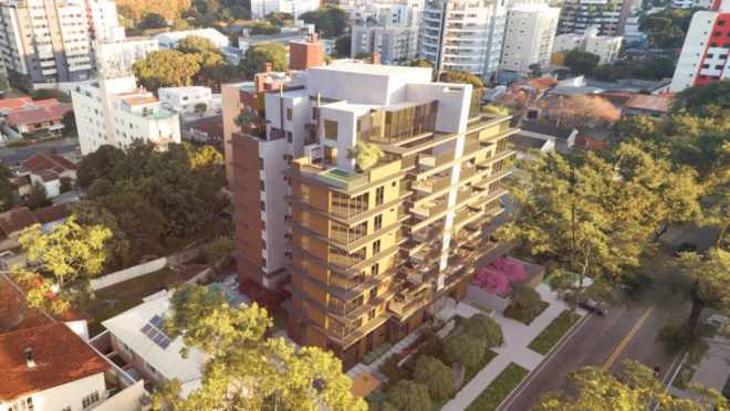 : Edifício Guará, localizado no bairro Ahú, tem como destaques a conexão com arte, design e natureza